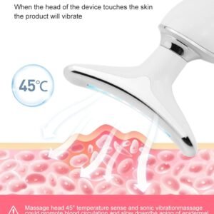 Wireless Remote Control Gua Sha Facial Tool Stainless Steel Face Body Roller Portable Light Beauty Salons Personal Care