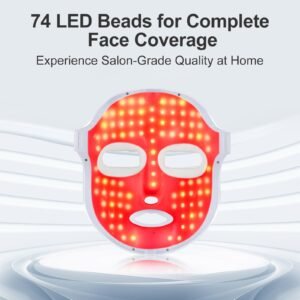 Beauty LED Mask with 7 Colors Light,Light Therapy Mask with 270PCS Beads,Face Masks Beauty for Women,LED Light Therapy Mask for All Skin Types
