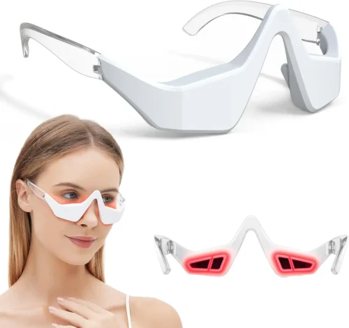 Professional Eye Wrinkle Massager with Light Emitting Diode Red Light Electric Wireless Eye Beauty Instrument