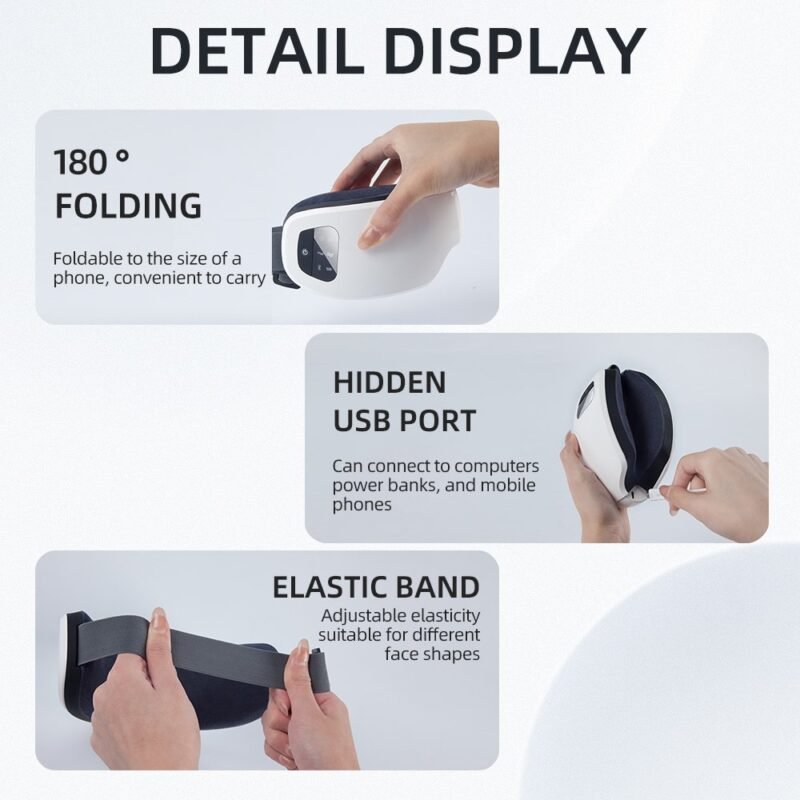 Eye Massager Hot Compress Music Vibration Multi-function Eye Mask Eye Protection Eye Massager