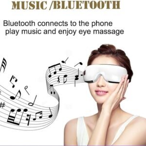 Wireless Eye Massage Air Compression Eye Massage Bluetooth Music Smart Eye Massager Machine White