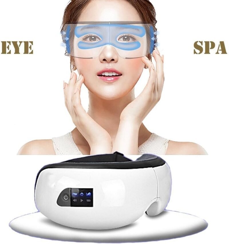 Wireless Eye Massage Air Compression Eye Massage Bluetooth Music Smart Eye Massager Machine White