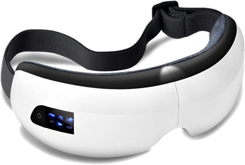Wireless Eye Massage Air Compression Eye Massage Bluetooth Music Smart Eye Massager Machine White
