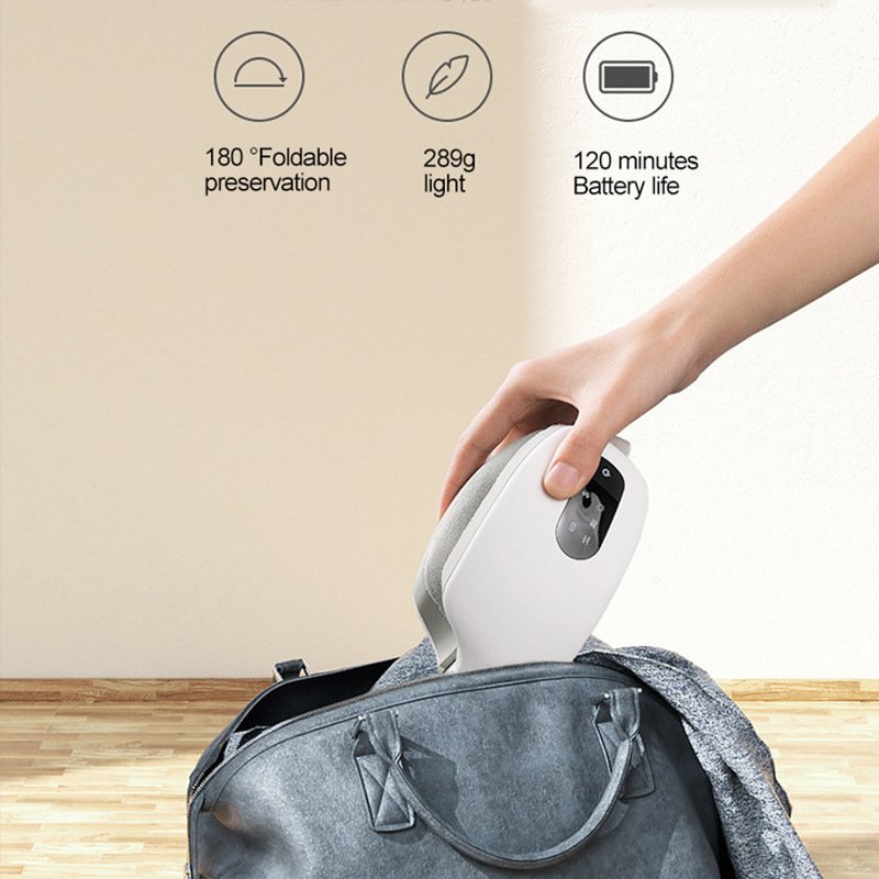 Eye Massager with Heat-Intelligent AI Voice-Bluetooth Music, 8-Mode of airbags Press Vibration Eye Masks ，for Relieve Eye Fatigue Black Eye Circles Dry Eyes Relaxing The Brain Sleep aid