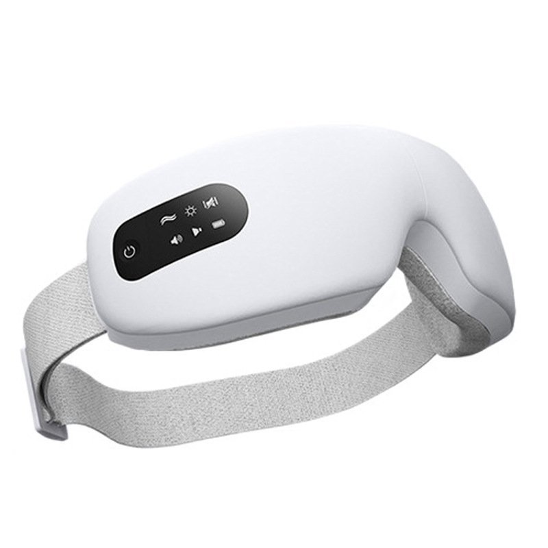Eye Massager with Heat-Intelligent AI Voice-Bluetooth Music, 8-Mode of airbags Press Vibration Eye Masks ，for Relieve Eye Fatigue Black Eye Circles Dry Eyes Relaxing The Brain Sleep aid
