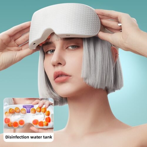 Eye Care Device Atomizing Moisturizing Electric Point Acupressure Massage Hot Compress Smart Heat Nano Steam Eye Massager