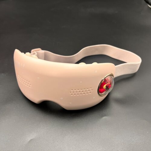 Eye Massager, Heated Eye Mask for Migraines Eye Strain Dark Circles, Eye Relax (Pink)