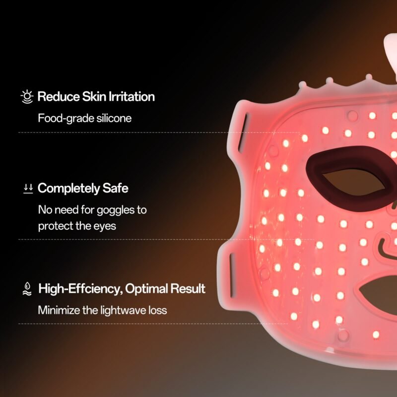 Red Light Therapy Mask for Face, 7 Colors LED Face Mask Light Therapy At Home, Led Face Mask Light Therapy, Green