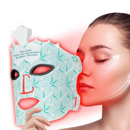 Red Light Therapy Mask for Face, 7 Colors LED Face Mask Light Therapy At Home, Led Face Mask Light Therapy, Green