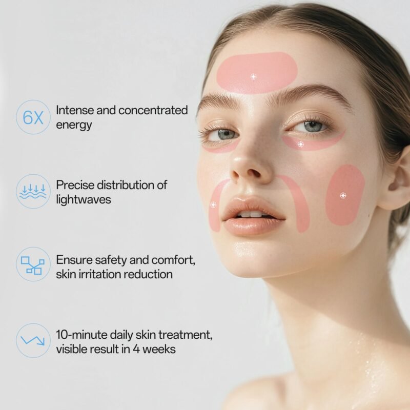 Red Light Therapy Mask for Face, 7 Colors LED Face Mask Light Therapy At Home, Led Face Mask Light Therapy, Green