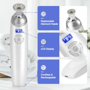 Handheld Personal Crystal Microcrystalline Dermabrasion Machine Deep Cleaning Blackhead Removal Diamond Tip Microcrystalline Dermabrasion Machine