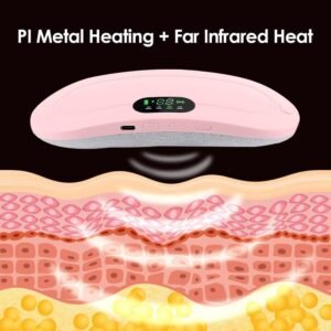 Portable cordless massage strap for quick menstrual heating pad and female digital waist cover