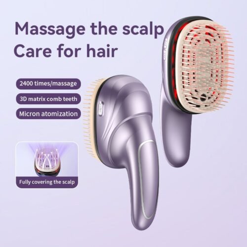 Rechargeable Electric Scalp Massager Comb Essence Introducer Hair Care Growth Comb