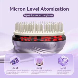 Rechargeable Electric Scalp Massager Comb Essence Introducer Hair Care Growth Comb