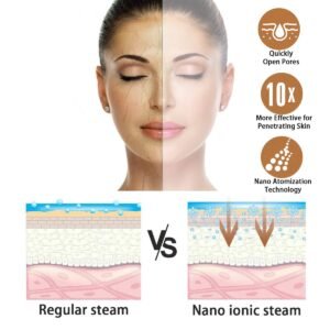 Household Skin Ozone Nano Ion Spa Portable Professional Facial Nose Vapor Inhaler