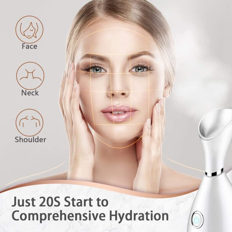Household Skin Ozone Nano Ion Spa Portable Professional Facial Nose Vapor Inhaler