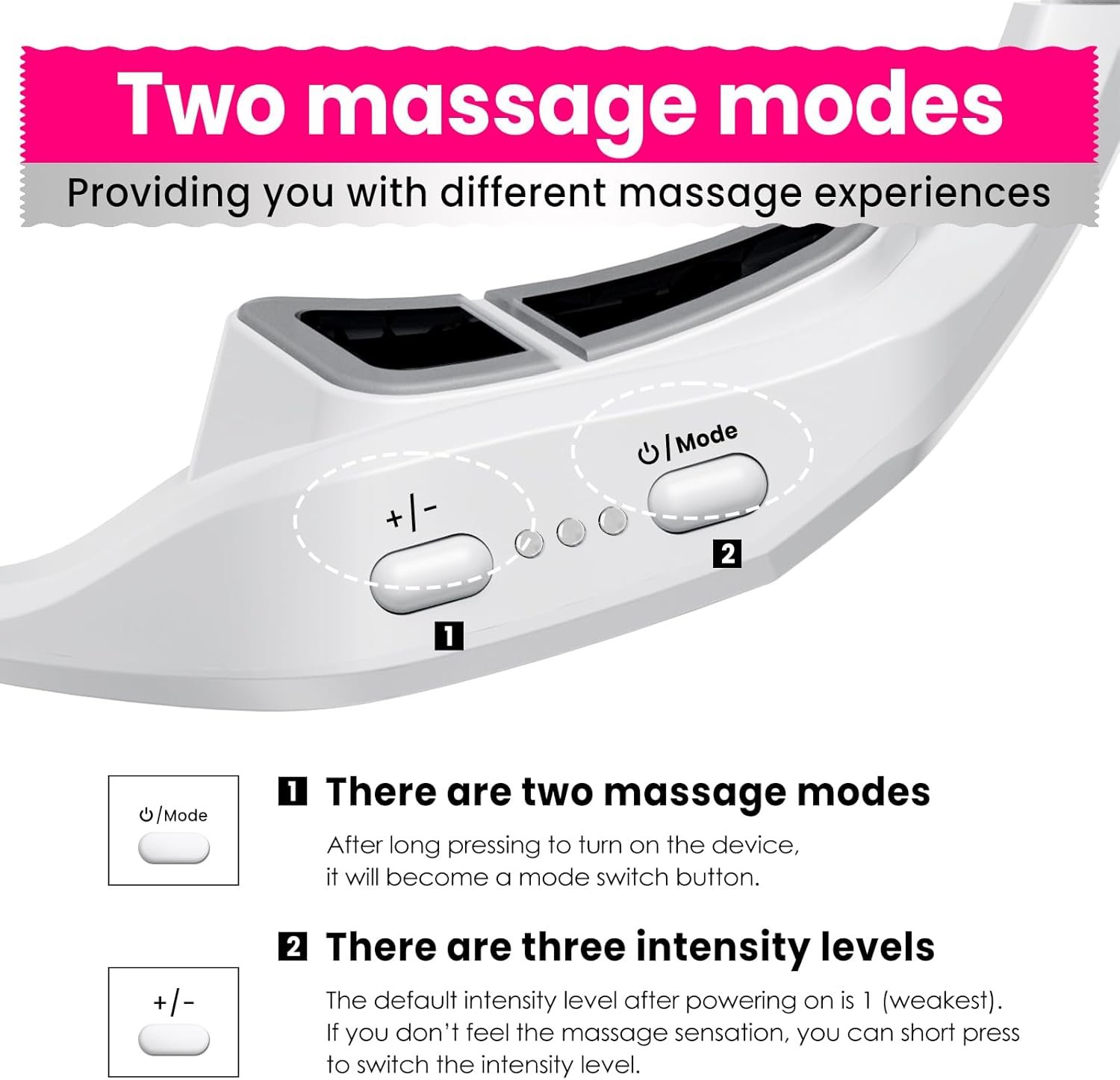 Professional Eye Wrinkle Massager with Light Emitting Diode Red Light Electric Wireless Eye Beauty Instrument