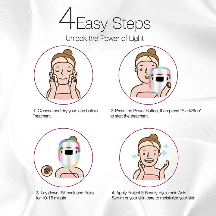 Wireless Led Mask Phototherapy 7 Color Mask Skin Care Led Mask