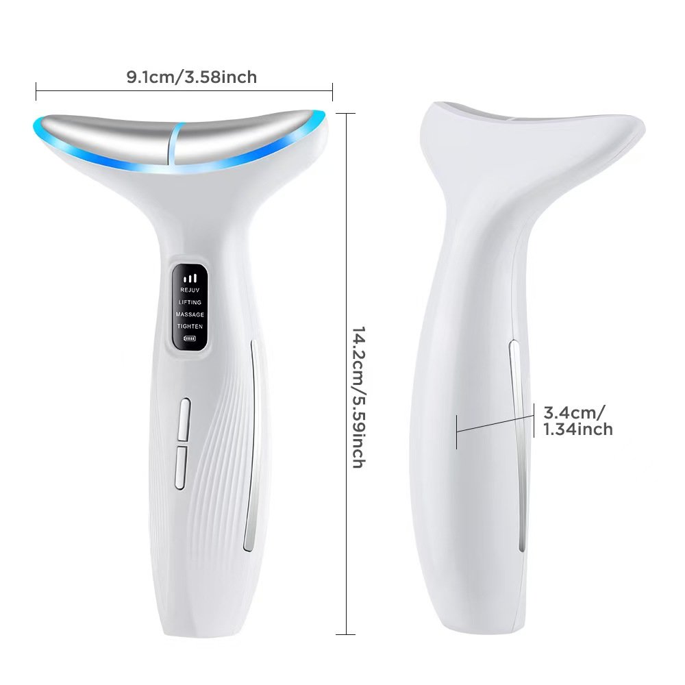7 Color LED Face Massager Electric, 6-in-1 Multi-Mode Face Sculpting Device, with Vibration Facial Massager, Anti-Wrinkle Face Lifting Device