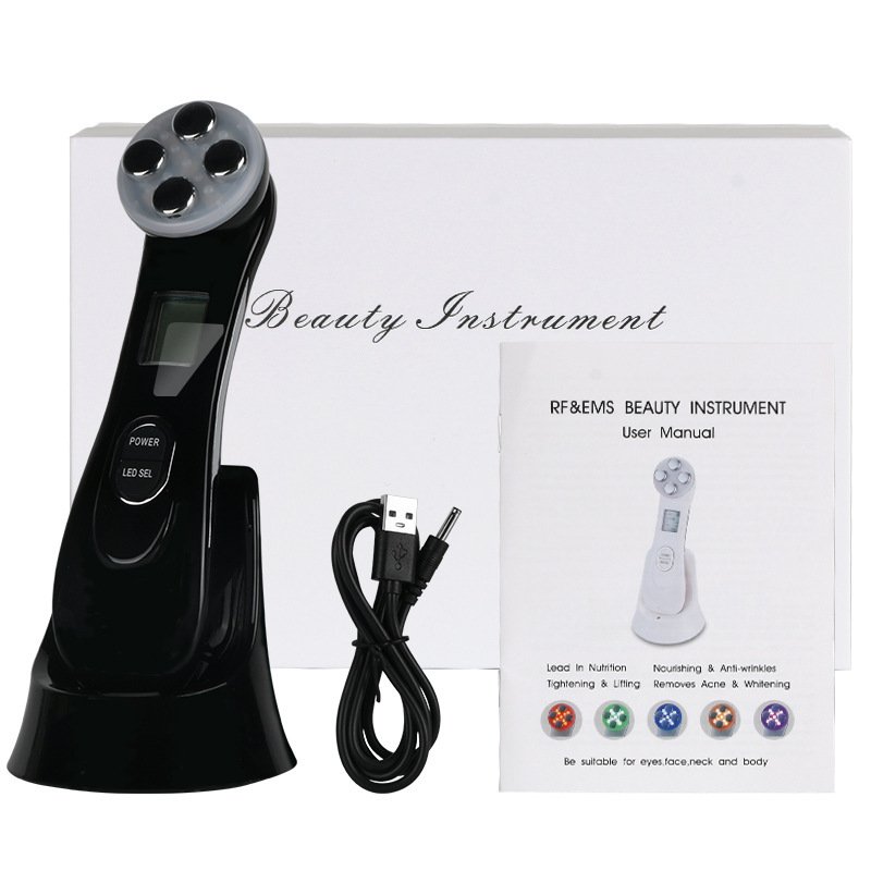 Skin Tightening Machine, Face Skin EMS Mesotherapy Electroporation RF Radio Frequency Facial LED Photon Skin Care Device Face Lift Tighten Beauty Machine Face Massager