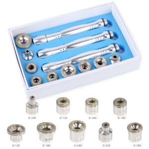 Diamond Microdermabrasion Replacement Tips Kit – 3 Handles + 10 Wands + Filters for Facial & Body Exfoliation, Blackhead Removal