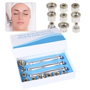 Diamond Microdermabrasion Replacement Tips Kit – 3 Handles + 10 Wands + Filters for Facial & Body Exfoliation, Blackhead Removal