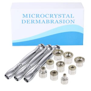 Diamond Microdermabrasion Replacement Tips Kit – 3 Handles + 10 Wands + Filters for Facial & Body Exfoliation, Blackhead Removal