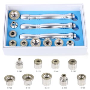 Diamond Microdermabrasion Replacement Tips Kit – 3 Handles + 10 Wands + Filters for Facial & Body Exfoliation, Blackhead Removal