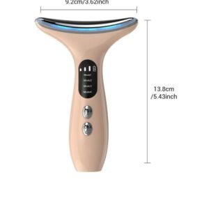Neck & Face Beauty Device – Anti-Wrinkle Skin Tightening Massager with EMS & Thermal Therapy for Lifting, Firming and Fine Line Reduction