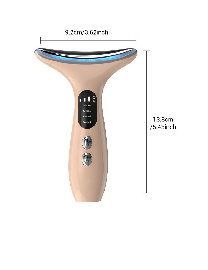 Neck & Face Beauty Device – Anti-Wrinkle Skin Tightening Massager with EMS & Thermal Therapy for Lifting, Firming and Fine Line Reduction