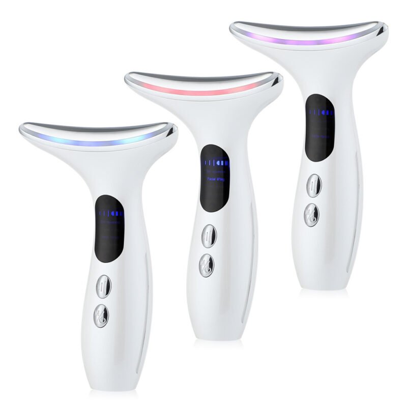 Neck & Face Beauty Device – Anti-Wrinkle Skin Tightening Massager with EMS & Thermal Therapy for Lifting, Firming and Fine Line Reduction
