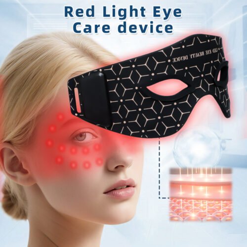 Red Light Therapy Eye Mask – Rechargeable Eye Care Device for Fatigue Relief, Dark Circle Reduction & Puffy Eyes