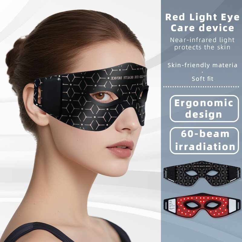 Red Light Therapy Eye Mask – Rechargeable Eye Care Device for Fatigue Relief, Dark Circle Reduction & Puffy Eyes