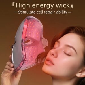 7 Color LED Light Therapy Face Mask – Touch Control Photon Skin Care Device for Anti-Acne, Pore Shrinking & Glowing Complexion