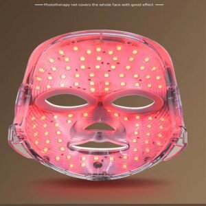 7 Color LED Light Therapy Face Mask – Touch Control Photon Skin Care Device for Anti-Acne, Pore Shrinking & Glowing Complexion