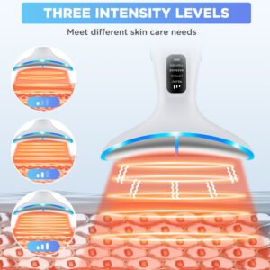 VG-OF102 product4 Neck Firming Beauty Device – LED Photon Therapy Neck Massager for Tightening Skin and Lightening Neck Lines, At-Home Anti-Wrinkle Tool