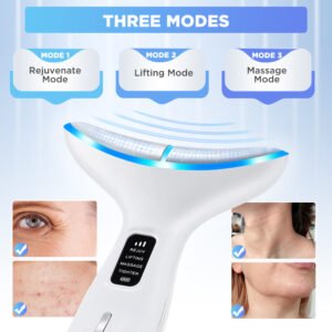 VG-OF102 product6 Neck Firming Beauty Device – LED Photon Therapy Neck Massager for Tightening Skin and Lightening Neck Lines, At-Home Anti-Wrinkle Tool