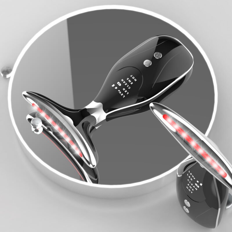 3 Modes Neck Lift Massager – EMS & Thermal Therapy Neck Beauty Device for Skin Tightening, Pore Cleansing and Wrinkle Reduction