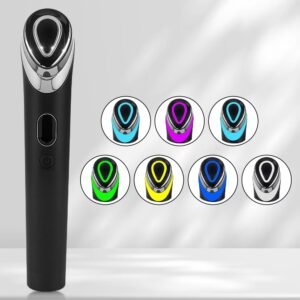 6-in-1 LED & Microcurrent Skin Rejuvenation Device – EMS Facial Massager with 7 Color Lights, High Frequency Vibration & Electroporation for Anti-Aging and Firming