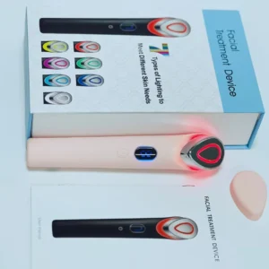 VG-RF501 7-Color LED Facial Treatment Device, Anti-Aging Skin Care Wand with Heating Massage and Home Spa Routine