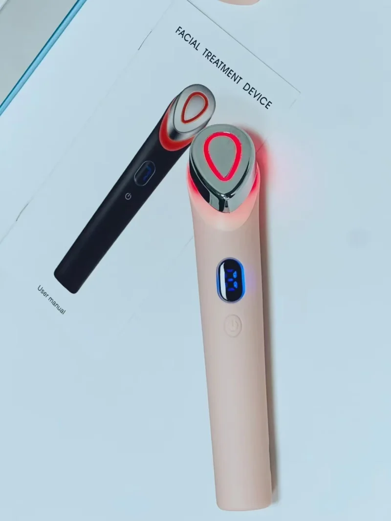 VG-RF501 7-Color LED Facial Treatment Device, Anti-Aging Skin Care Wand with Heating Massage and Home Spa Routine