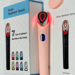VG-RF501 7-Color LED Facial Treatment Device, Anti-Aging Skin Care Wand with Heating Massage and Home Spa Routine