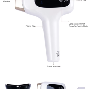 Super Ice-Cooling Fast IPL Hair Removal Device, High-Speed Auto Flash, 5 Levels, Home Permanent Hair Reduction for Women and Men