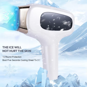Super Ice-Cooling Fast IPL Hair Removal Device, High-Speed Auto Flash, 5 Levels, Home Permanent Hair Reduction for Women and Men