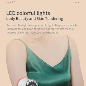 VG-122E 4D RF Ultrasound Body Sculpting Device, Red Light Body and Neck Massager for Smoother, Firmer-Looking Skin at Home