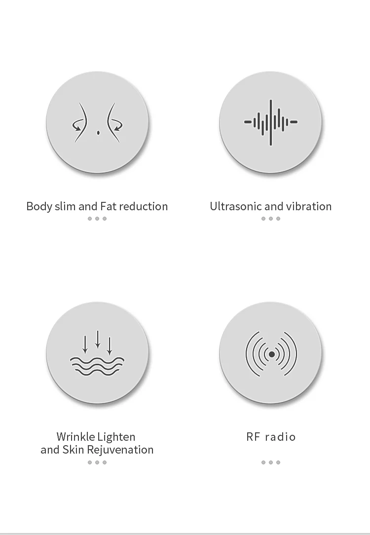 VG-122E 4D RF Ultrasound Body Sculpting Device, Red Light Body and Neck Massager for Smoother, Firmer-Looking Skin at Home
