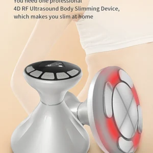 VG-122E 4D RF Ultrasound Body Sculpting Device, Red Light Body and Neck Massager for Smoother, Firmer-Looking Skin at Home