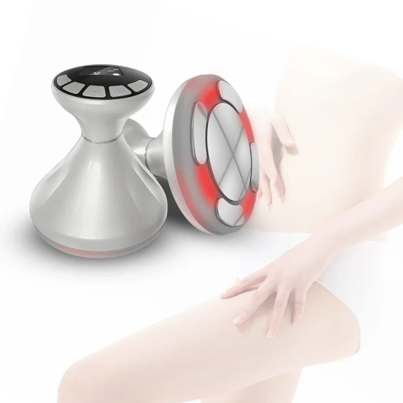 VG-122E 4D RF Ultrasound Body Sculpting Device, Red Light Body and Neck Massager for Smoother, Firmer-Looking Skin at Home