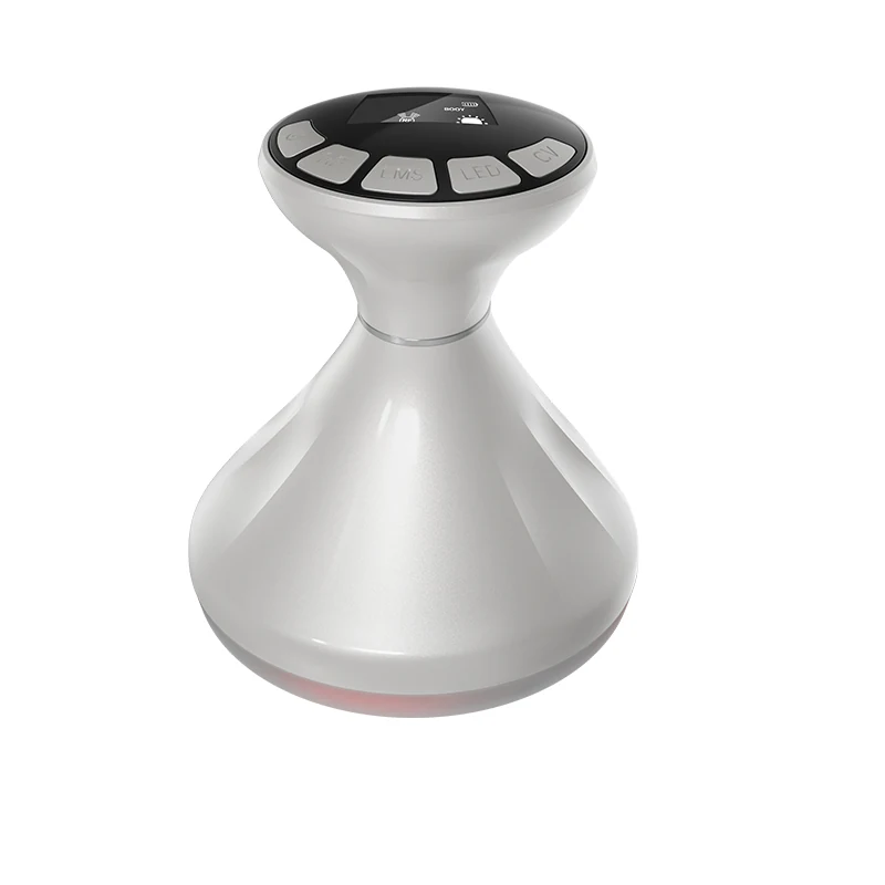 VG-122E 4D RF Ultrasound Body Sculpting Device, Red Light Body and Neck Massager for Smoother, Firmer-Looking Skin at Home