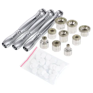 VG-DN02 Microcrystal Dermabrasion Kit, Diamond Microdermabrasion Set with 3 Handles and Multiple Tips for Face Exfoliation